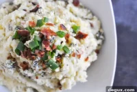 Buttermilk Bacon & Blue Cheese Smashed Potatoes