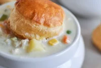 Creamy Chicken Pot Pie Soup Recipe (Video Tutorial)