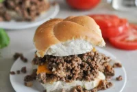 Slow-Cooker Cheeseburgers with Melty Cheese and Savory Sauce