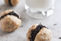 Peanut Butter Oatmeal Cookie Sandwiches with Chocolate Ganache