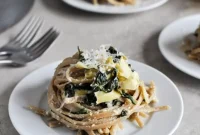 Creamy Spinach and Artichoke Linguine Recipe