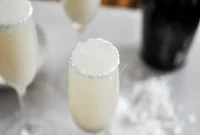 Coconut Vanilla Bellini Recipe — Tropical Sparkling Cocktail