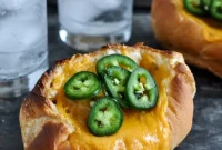 Jalapeño Cheddar Chicken Meatball Subs with Tangy Sauce