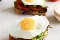 Avocado BLTs with Spicy Mayo and Crispy Fried Eggs