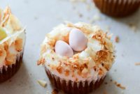 Banana-Carrot Cupcakes with Coconut Cream Cheese Frosting