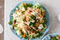 Crispy Buffalo Chicken Salad with Bacon and Spicy Ranch Dressing