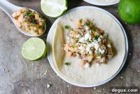 Jerk Shrimp Tacos with Spicy Melon Salsa Recipe