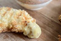 Coconut-Crusted Chicken Fingers with Peach Honey Mustard Dip