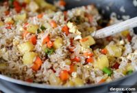 Pineapple and Cashew Fried Rice with Aromatic Thai Flavors