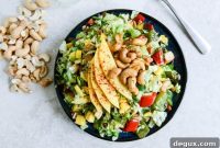 Chili-Dusted Mango & Cashew Chicken Chopped Salad Recipe