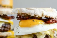 Maple Aioli Breakfast Burgers: Savory Morning Sandwich Recipe