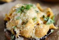Balsamic Brown Sugar Portobello Mushrooms Stuffed with Mac and Cheese