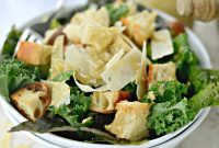 Kale Caesar Salad with Light Caesar Vinaigrette Recipe