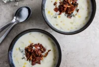 Creamy Bacon & Gorgonzola Corn Chowder Recipe