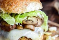 Crispy Fall Veggie Burgers with Apple Cider Slaw