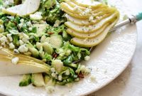 Maple-Bacon Brussels Sprouts Salad with Pear & Blue Cheese (Video)