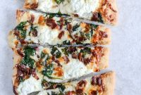 Spinach and Bacon White Pizza Recipe: Creamy Garlic Flatbread