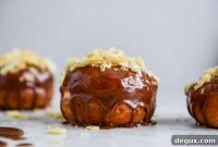 Chocolate Frosted Raised Donuts Topped with Crunchy Kettle Potato Chips
