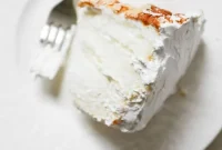 Angel Food Cake with Whipped Coconut Cream & Grapefruit Syrup