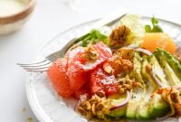 Avocado Citrus Crunch Salad with Oat Croutons & Buttermilk Drizzle