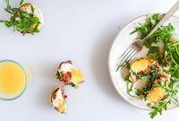 Bacon-Wrapped Eggs with Spinach and Roasted Red Peppers