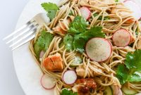 Caramelized Chicken Soba Noodle Salad with Chili Oil Dressing