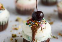 Pistachio Hot Fudge Cupcakes Recipe: Decadent Chocolate Pistachio Cupcakes