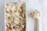 Almond Torte with Mascarpone Ice Cream and Brown Butter Crunch