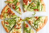 Shaved Asparagus & Whipped Ricotta Pizza Recipe