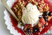 Summer Berry Sangria Crumble Recipe for Backyard Parties