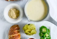 Jalapeño Pretzel Dogs with Cheddar Beer Dipping Sauce
