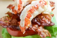 Lobster BLT Sandwiches with Lemon-Garlic Mayo