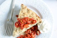 Vanilla Cornmeal Crumb Cake with Candied Cherry Tomatoes Recipe