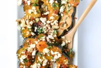 Spicy Roasted Squash with Feta, Herbs, and Citrus Zest