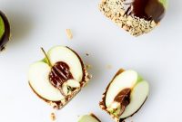 Caramel Apples Stuffed with Chocolate Peanut Butter Fudge