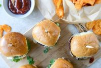 Chipotle Ketchup Black Bean & Butternut Sliders