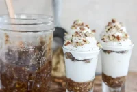 No-Bake Bourbon Pecan Mini Cheesecakes with Toasted Pecans