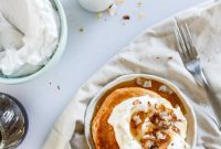Buttermilk Sweet Potato Pancakes with Coconut Whipped Cream Recipe
