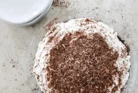 Creamy Chocolate Pie Topped with Vanilla Whipped Cream