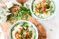 Crispy Buffalo Shrimp with Blue Cheese Grits Recipe