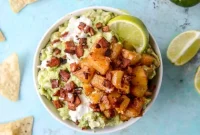 Caramelized Pineapple, Bacon & Goat Cheese Guacamole Recipe