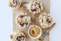 Peanut Butter & Jelly Crumb Muffins Recipe for Homemade Snacks