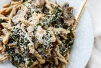 One-Pot Mushroom and Swiss Chard Pasta Recipe