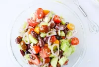 Greek Salad with Homemade Whole Wheat Pita Recipe