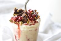 Roasted Strawberry Milkshakes with Chocolate Pistachio Brittle Recipe