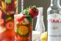 Strawberry Pimm’s Cup Cocktail Recipe for Summer Gatherings