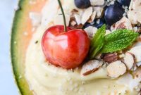 Tropical Banana, Rum & Melon Breakfast Bowls