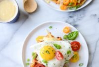 Cheddar Cornbread Waffles with Fried Eggs and Queso Recipe