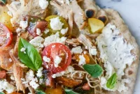 Smoky Grilled Chicken Pitas with Creamy Feta and Herbs