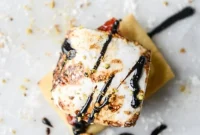 Savory Open-Faced S’mores with Pistachio Marshmallows